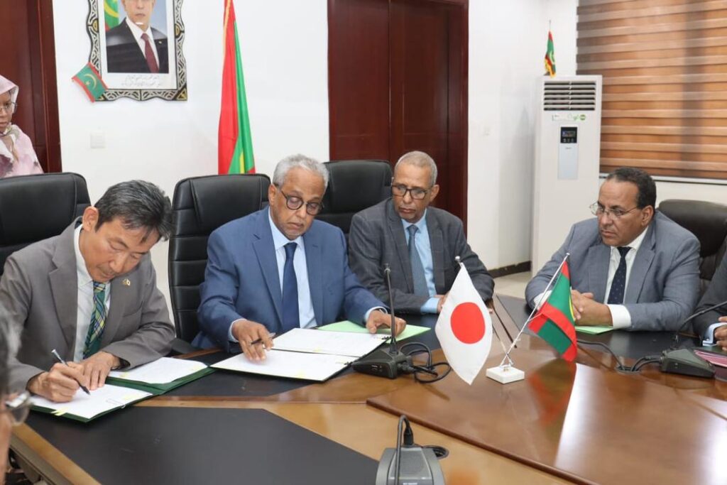 ب 1,1 مليار أوقية .. اتفاق موريتاني ياباني لدعم الأمن الغذائي