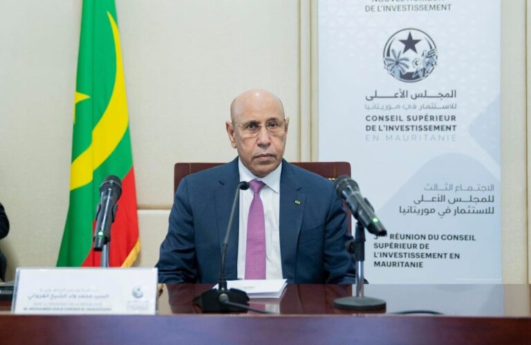 ولد الغزواني: نعمل على بيئة استثمارية أكثر جاذبية للاستثمار تدعم التحول الاقتصادي