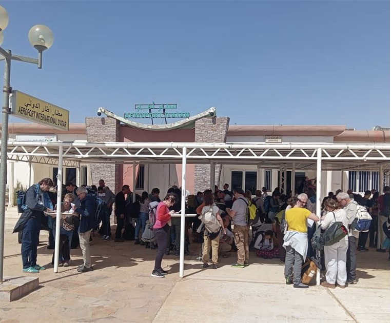 أطار: وصول الرحلة العاشرة من فرنسا وعلى متنها 105 سياح